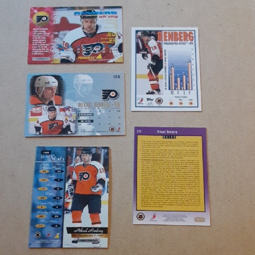 Mikael Renberg Flyers Hockey Cards & Sticker Collection - Picture 15 of 16